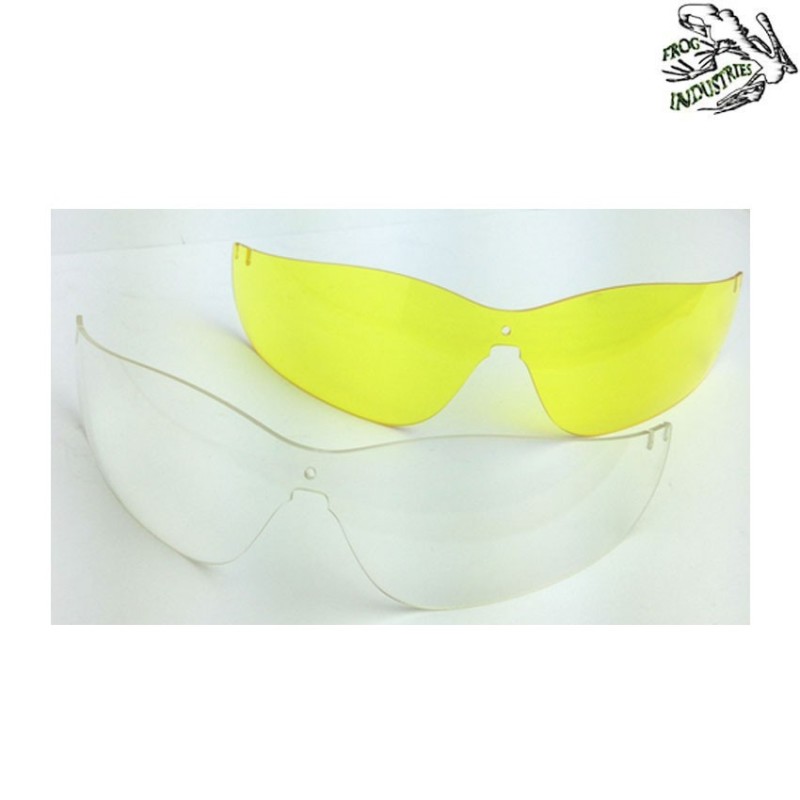 Tactical black glasses 3 lens frog industries® (fi-3558-bk)