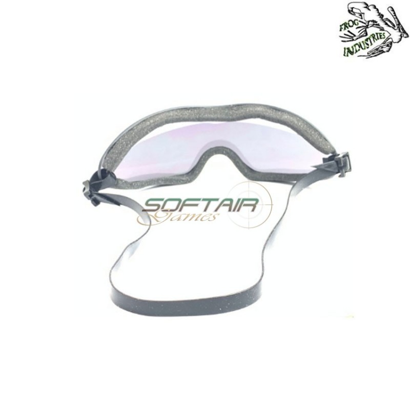 Safety glasses black smoke lens frog industries® (fi-4000s-bk)