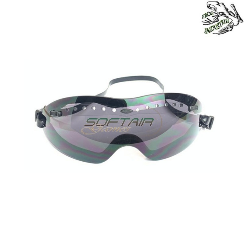Occhiale safety black lente smoke frog industries® (fi-4000s-bk)