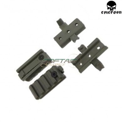 Kit rails foliage green for helmet emerson (em5669b)