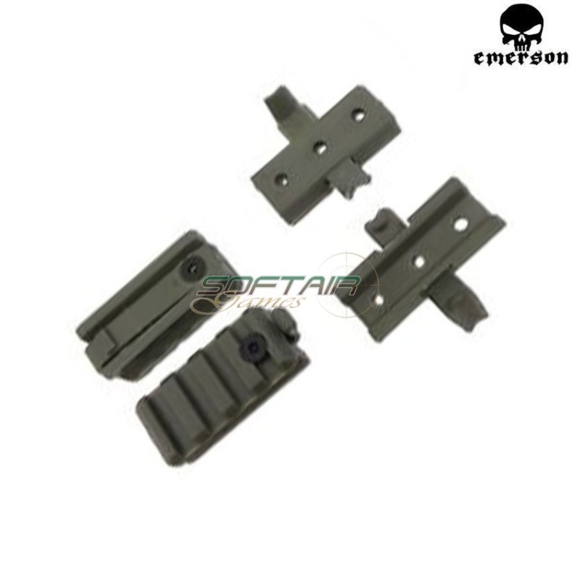 Kit rails foliage green for helmet emerson (em5669b)
