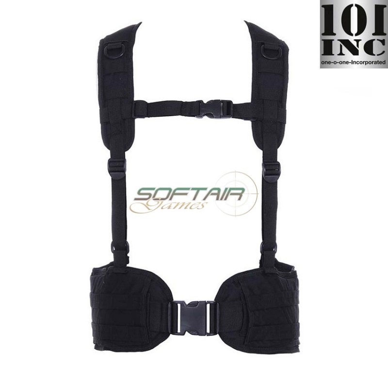 Cintura tattica MOLLE con spallacci BLACK 101 inc (inc-129781-bk)