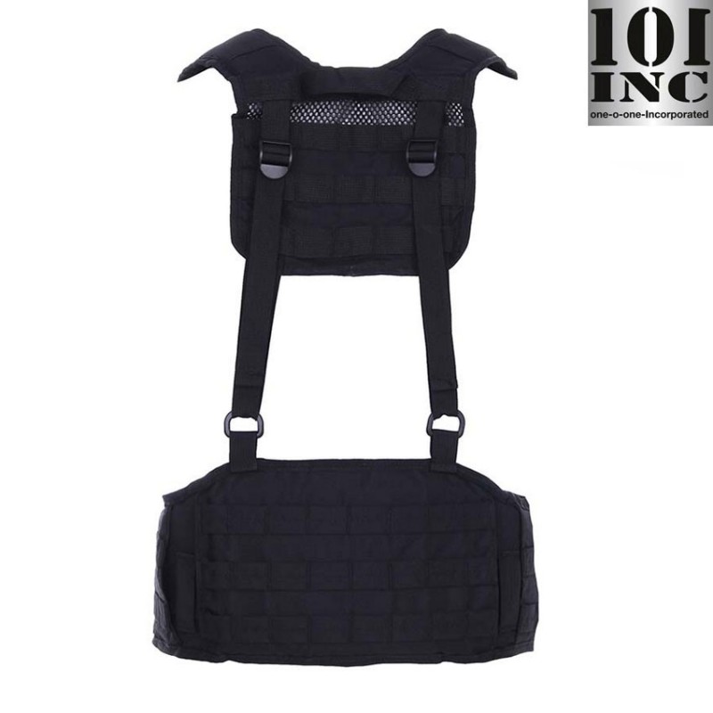 Cintura tattica MOLLE con spallacci BLACK 101 inc (inc-129781-bk)