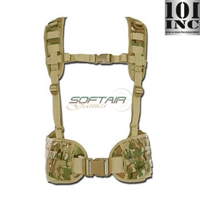 MOLLE tactical belt with suspenders MULTICAM 101 inc (inc-129781-mc)