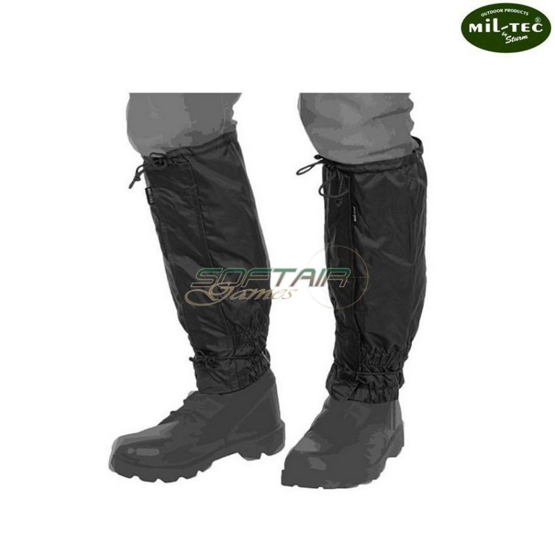 Black wet weather gaiters mil-tec (12905002)