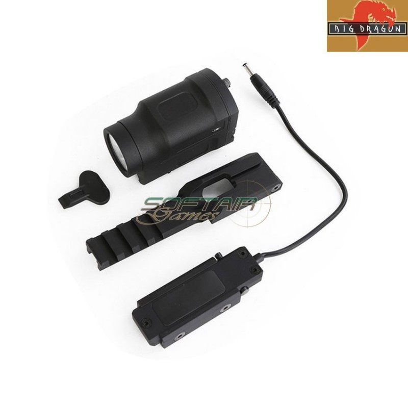 Flashlight ak zen style k2 BLACK kit big dragon (bd-9097bk)