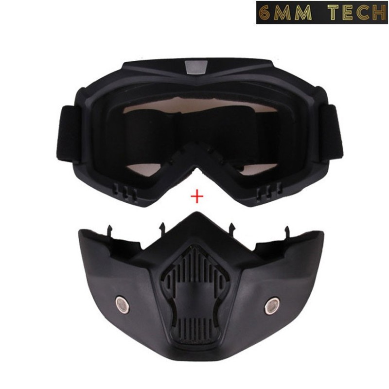 Speedsoft style BLACK mask COLORFUL lens 6MM TECH (6mmt-11-co)