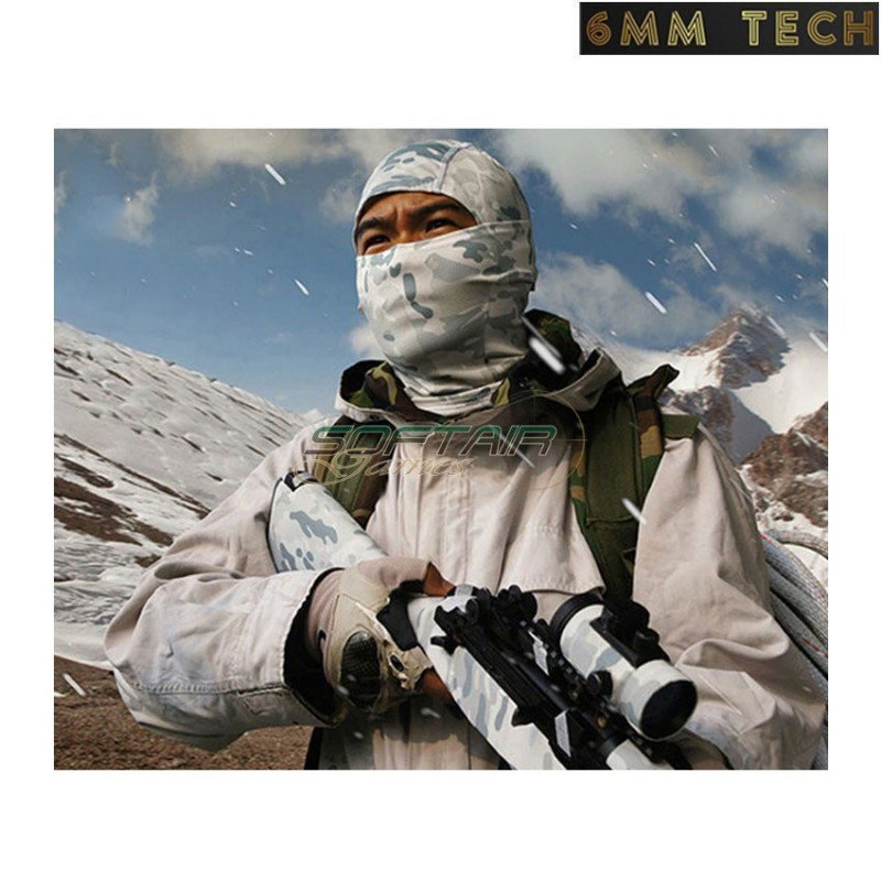 Balaclava NINJA new style striped DESERT 6MM TECH (6mmt-12-sd)