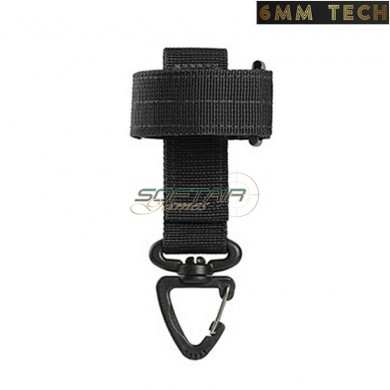 Gancio multiuso utility outdoor NERO 6MM TECH (6mmt-19-bk)