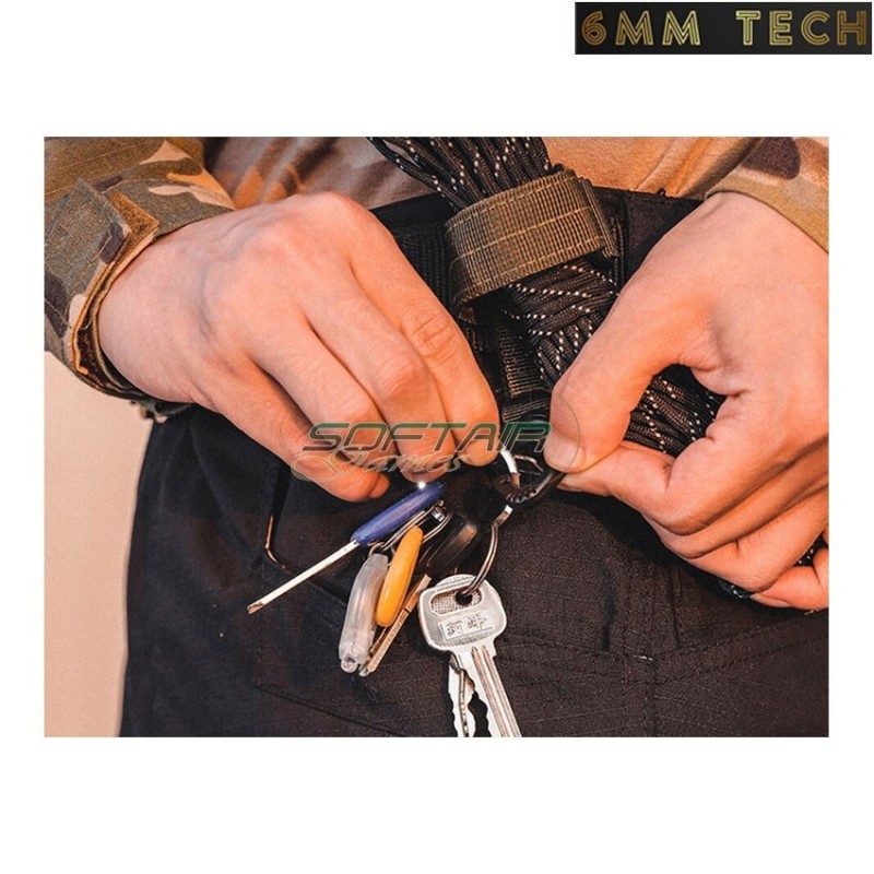 Gancio multiuso utility outdoor NERO 6MM TECH (6mmt-19-bk)