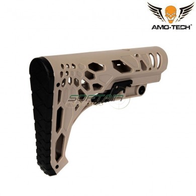 Skeletonized dark earth stock for m4/m16 amo-tech® (amt-030110-de)