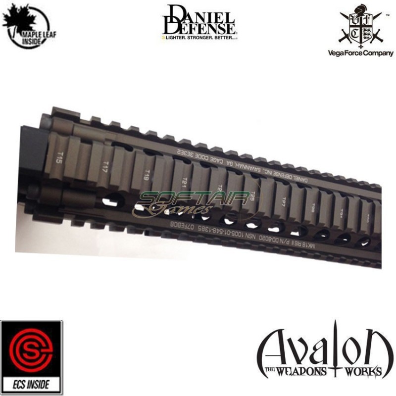 Fucile elettrico MK18 mod I avalon daniel defense VFC (av1-m4_smd2_s-tn01)