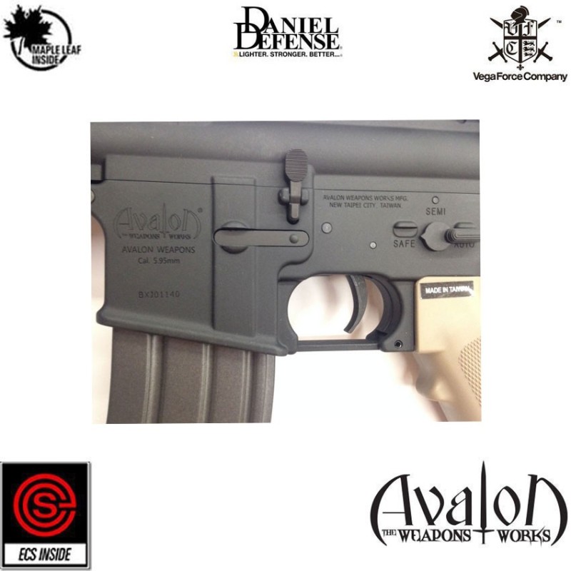 Fucile elettrico MK18 ris II avalon daniel defense VFC (av1-m4_smd2_m-tn01)