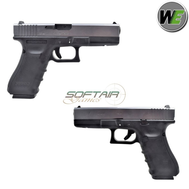 Pistola A Gas G17 NERA Gen.4 Silver Slide We (we-wg01b-sv)