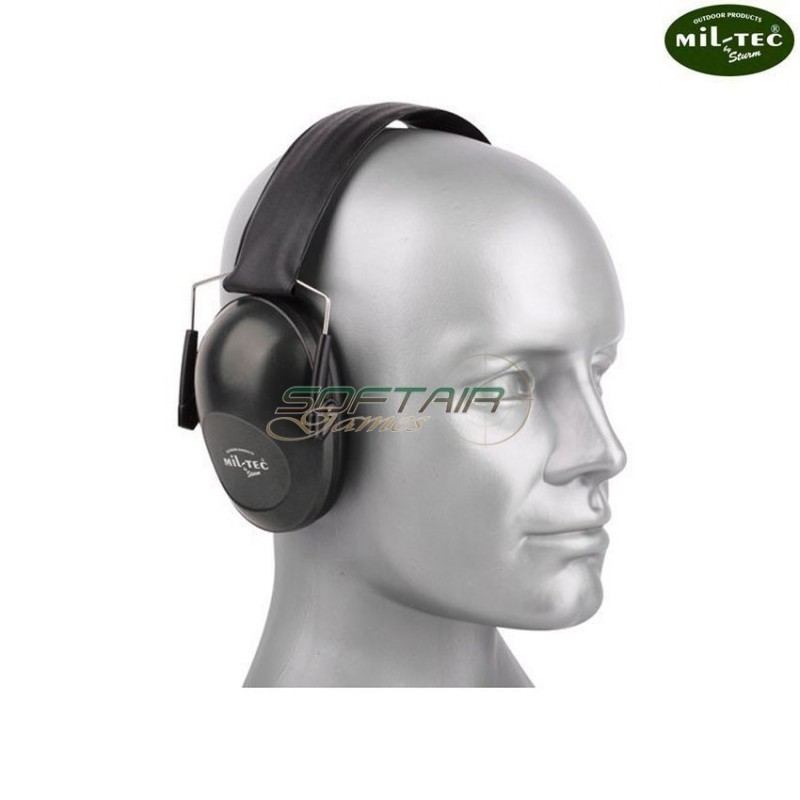 BLACK dynamic shooting earmuffs MIL-TEC (16242002)