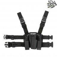 Fondina BLACK c/drop leg platform per M9 serie frog industries® (fi-fbp2264-bk)