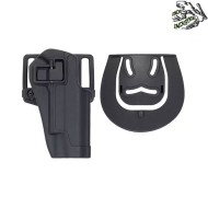 BLACK quick-draw lock holster for 1911 series frog industries® (fi-fbp2242-bk)