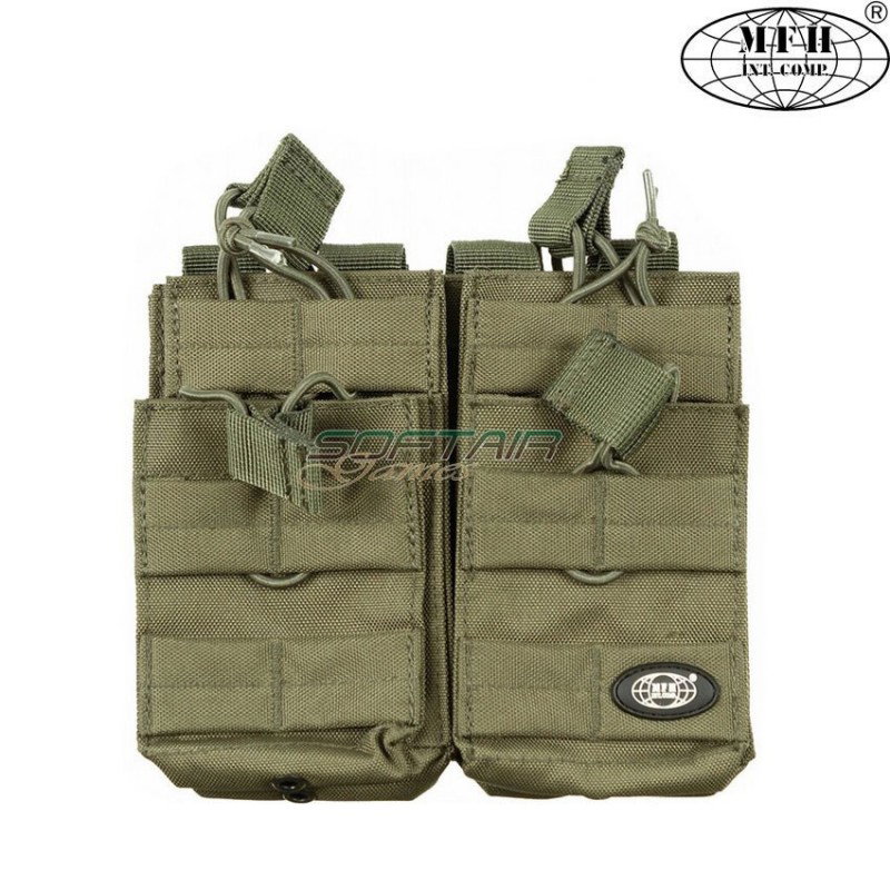 Porta caricatore Rapido Verde M4 Doppio 4 Posti mfh (30605b)