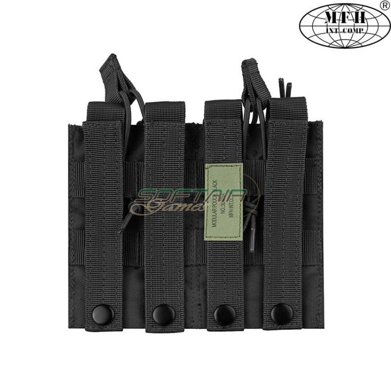 Porta caricatore Rapido NERO M4 Doppio 4 Posti mfh (30605a)