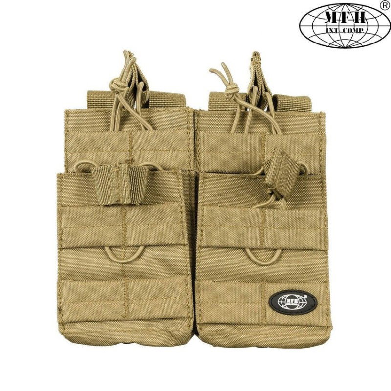 Double fast magazine pouch TAN M4 4x mag mfh (30605r)