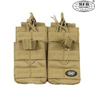 Double fast magazine pouch TAN M4 4x mag mfh (30605r)