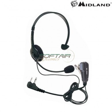 Cuffia e microfono ma35-l midland (c652)