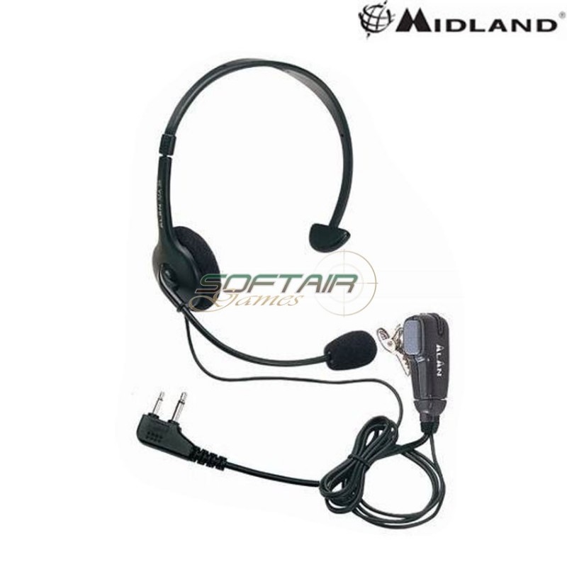 Cuffia e microfono ma35-l midland (c652)