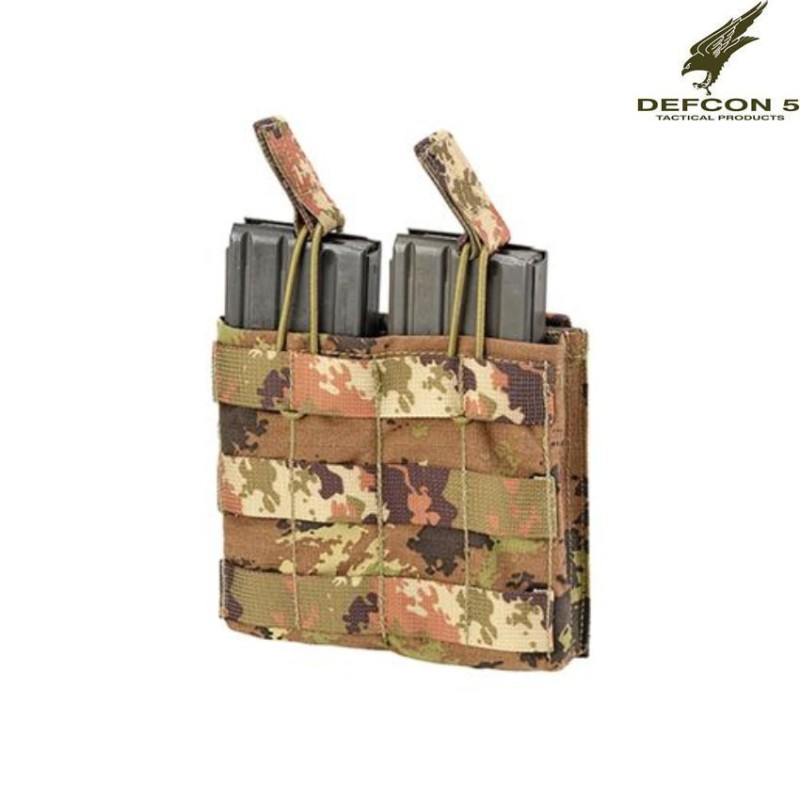 Tasca Fast Porta 2 Caricatori M4/ak Vegetata Defcon 5 (d5-m4akdovi)