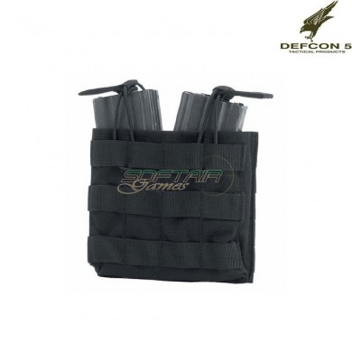 Tasca Fast Porta 2 Caricatori M4/ak NERA Defcon 5 (d5-m4akdobk)
