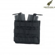 Tasca Fast Porta 2 Caricatori M4/ak NERA Defcon 5 (d5-m4akdobk)