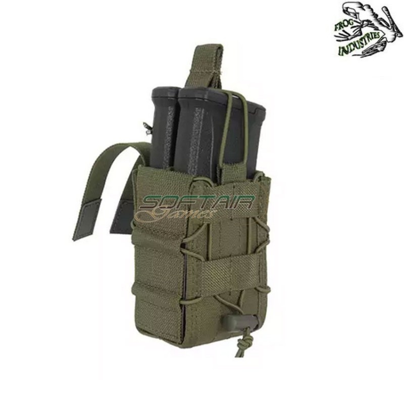 Tasca doppia OLIVE DRAB sovrapposta per M4/M16 frog industries® (fi-2000-od)