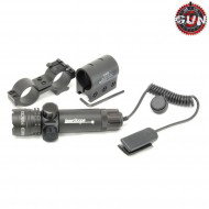 Puntatore laser ROSSO kit completo nero gun five (gf-5090-bk)