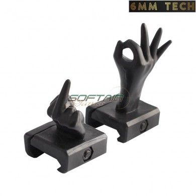 Stupid hands BLACK type 1 set sights 6MM TECH (6mmt-25-1-bk)