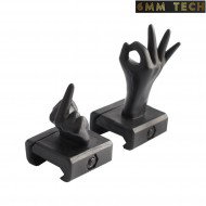 Stupid hands BLACK type 1 set sights 6MM TECH (6mmt-25-1-bk)