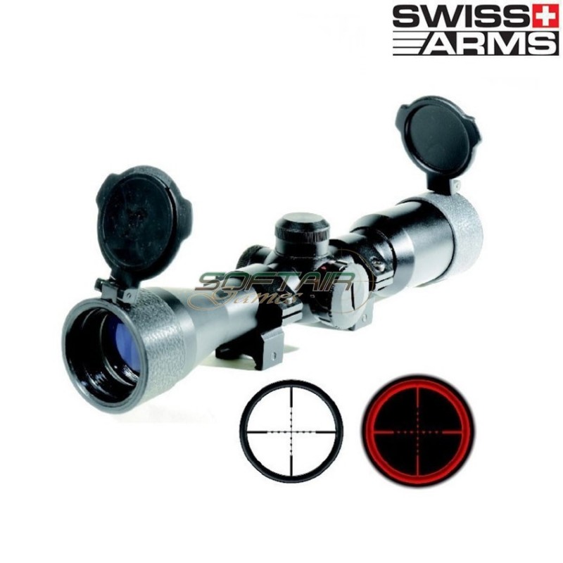 Ottica 4x32 Compact Con Reticolo Illuminato Swiss Arms (263902)