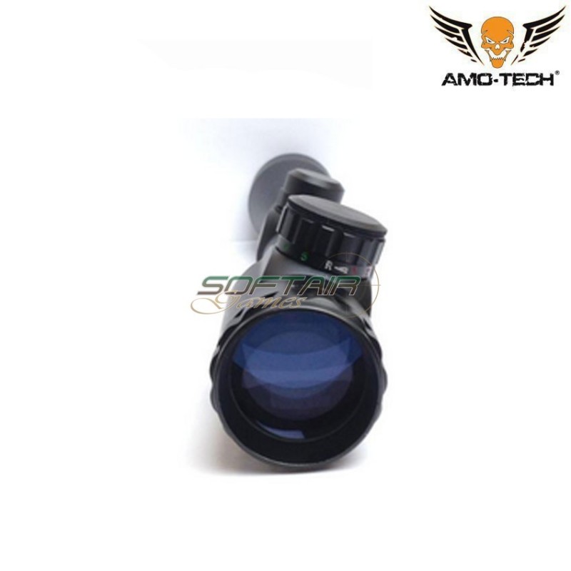 Scope 3-9x40E illuminated reticle BLACK bush. style amo-tech® (amt-3-9x40e-bk)