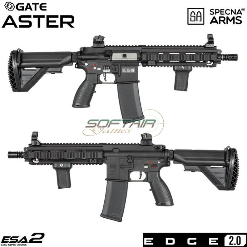 Fucile elettrico sa-h20 416 short version edge 2.0™ black specna arms® (spe-01-028551)