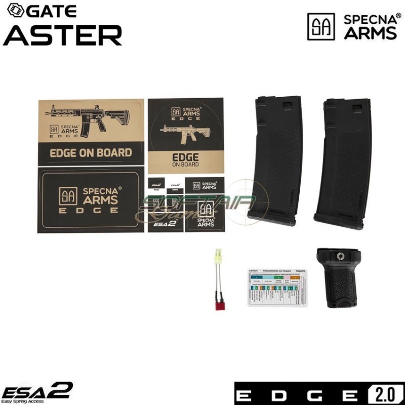 Fucile elettrico sa-h20 416 short version edge 2.0™ black specna arms® (spe-01-028551)