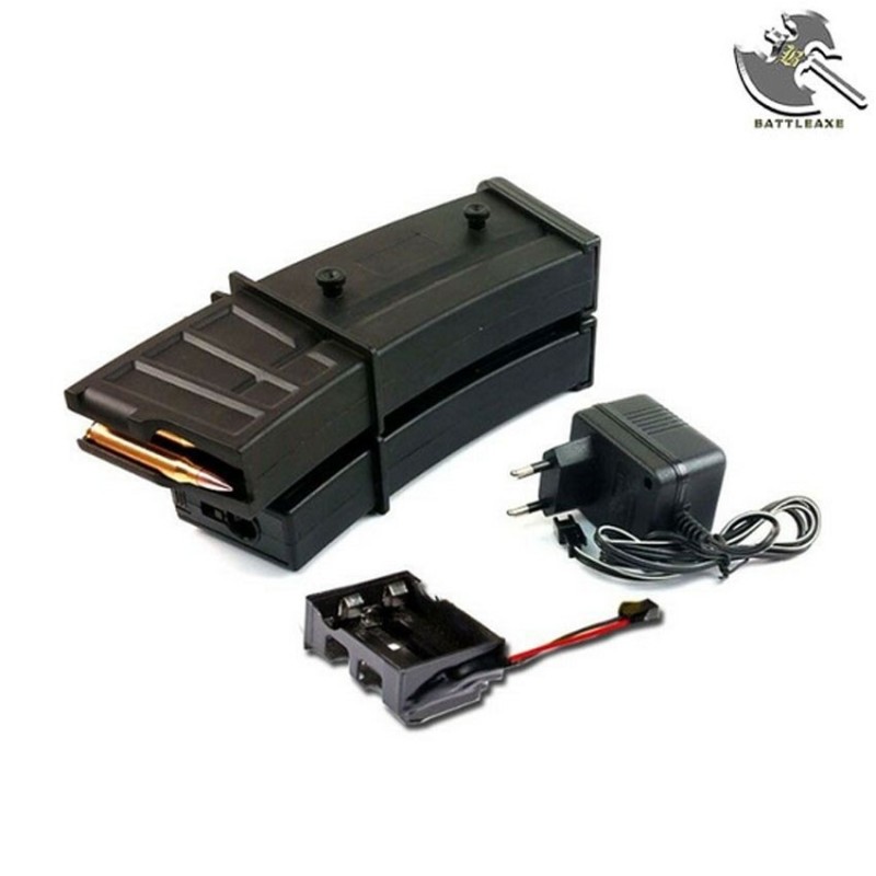 Caricatore elettrico 1000bb NERO per g36 battleaxe (6082a)