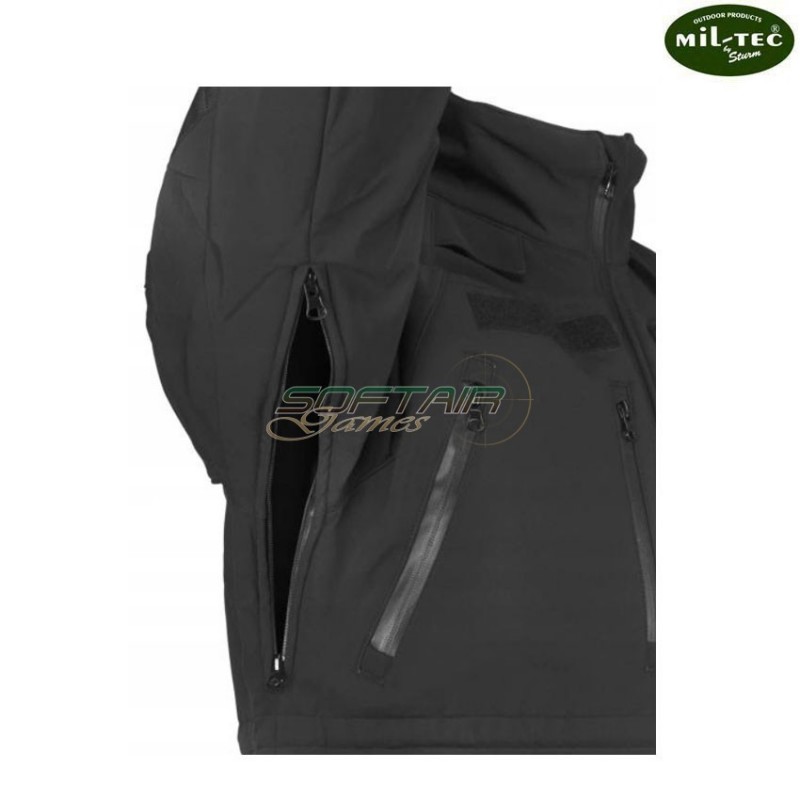 Professional softshell jacket BLACK mil-tec (10859002)