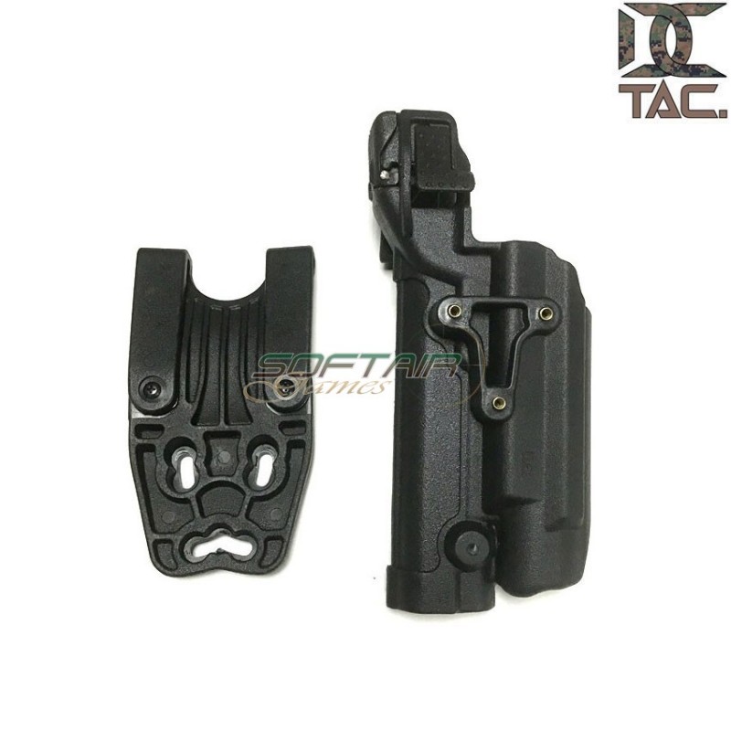 Fondina per 1911 c/torcia level 3 style NERA d.c. tactical (dctac-54-bk)
