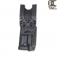 Holster for M9 w/flashlight level 3 style BLACK d.c. tactical (dctac-55-bk)