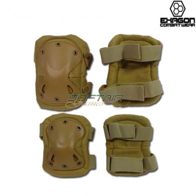 Set Ginocchiere E Gomitiere Defense TAN Exagon (ex-pa3tan)