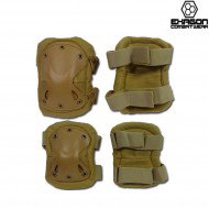 Set Ginocchiere E Gomitiere Defense TAN Exagon (ex-pa3tan)