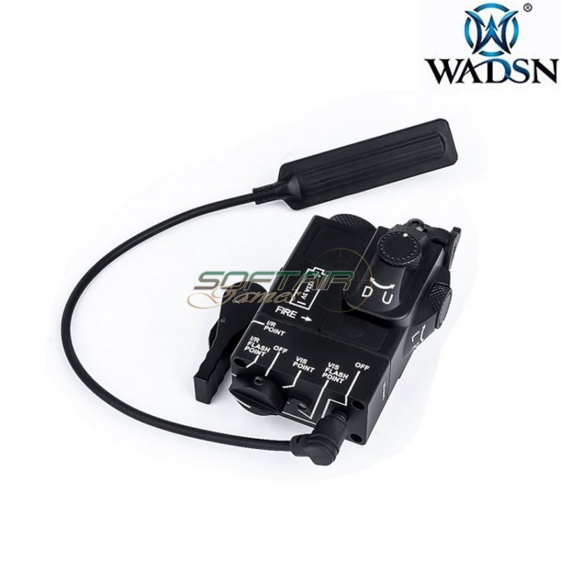 Mini DBAL aluminum BLACK aiming device RED laser / IR wadsn (wd06017-bk)