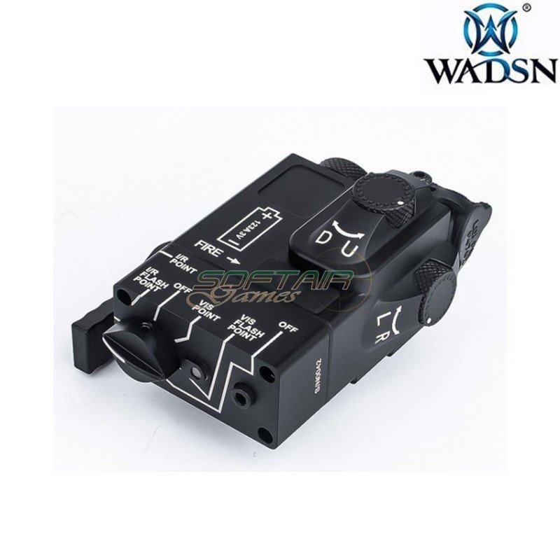 Mini DBAL aluminum BLACK aiming device RED laser / IR wadsn (wd06017-bk)