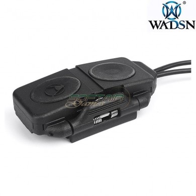 Doppio controllo remoto torcia/laser peq NERO wadsn (wex676-bk)