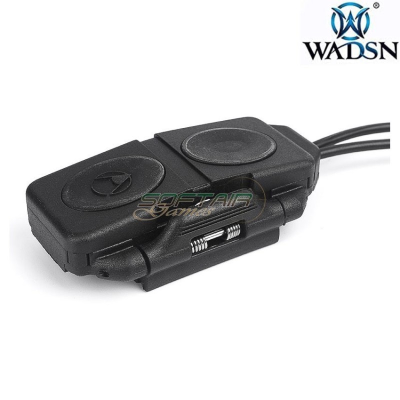 Doppio controllo remoto torcia/laser peq NERO wadsn (wex676-bk)