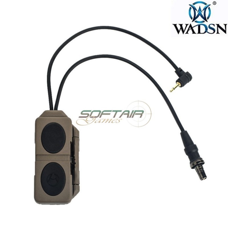 Doppio controllo remoto torcia/laser peq DARK EARTH wadsn (wex676-de)