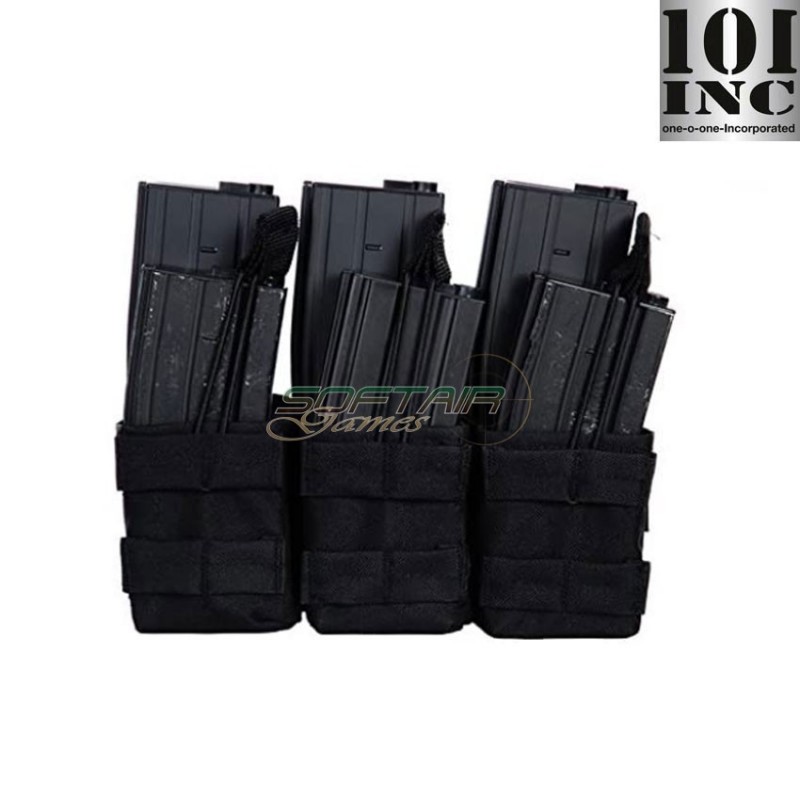 Triple pouch 6 places BLACK for M4 101 inc (inc-359858-bk)